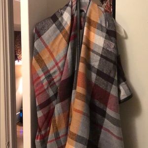 Plaid wrap/shawl